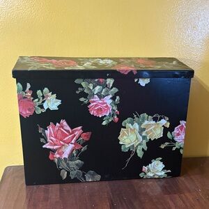 Floral Decorative Metal Box